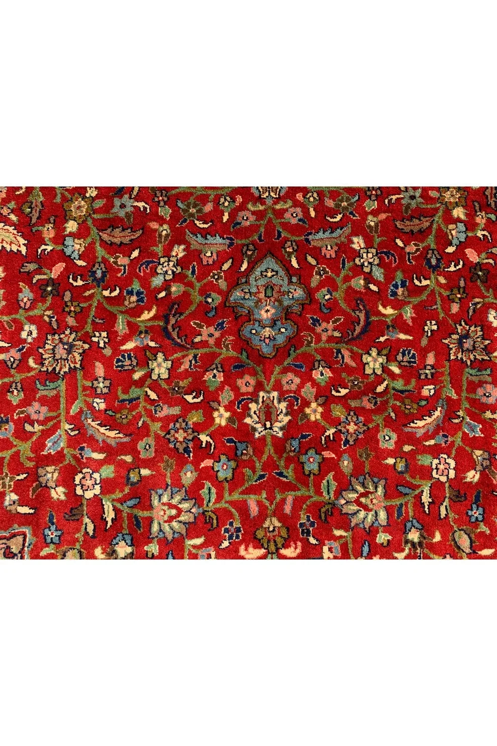 Authentic Hand Knotted Vintage Qashoun Wool Area Rug 9 x 8 Ft