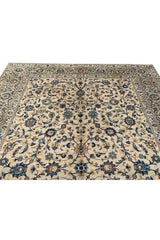 Amazing Hand Knotted Vintage Qashoun Wool Area Rug 13.5 x 9.6 Ft