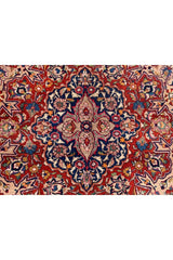 Authentic Hand Knotted Vintage Qirmoun Wool Area Rug 12.8 x 9.9 Ft