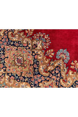 Authentic Hand Knotted Vintage Qirmoun Wool Area Rug 13.6 x 9.8 Ft