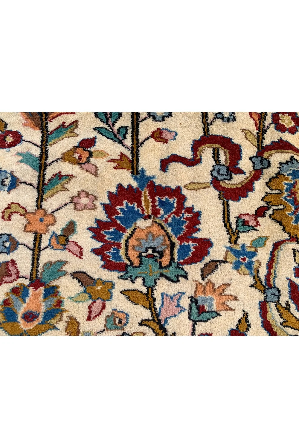 Amazing Hand Knotted Vintage Tabreez Wool Area Rug 11.0 x 8.2 Ft