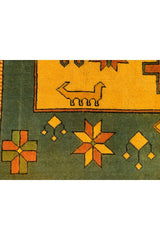 Authentic Hand Knotted Vintage Tabreez Pictorial Wool Area Rug 11 x 8 Ft