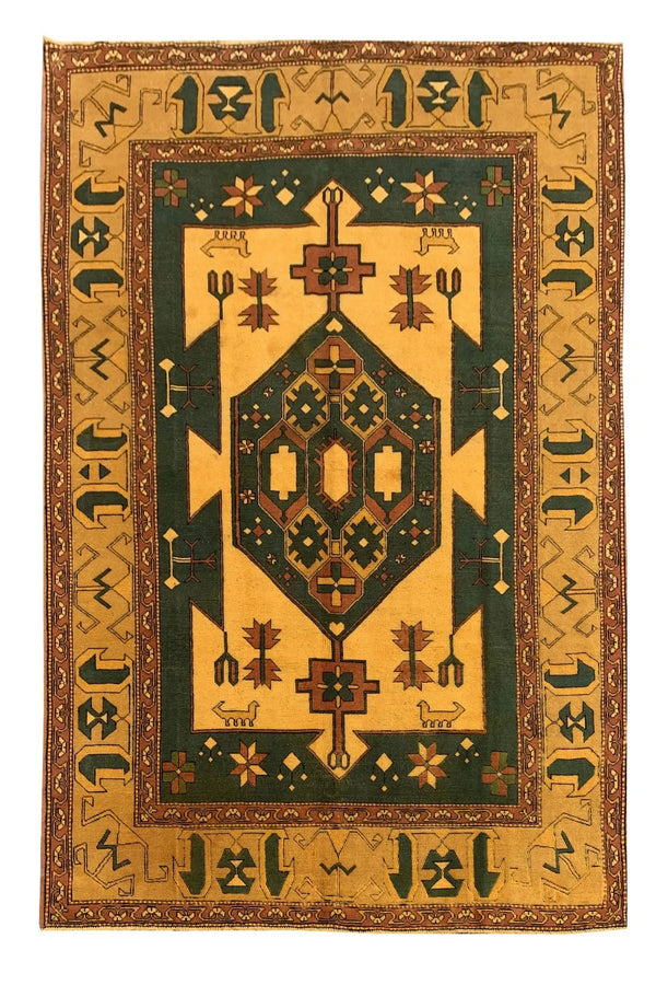 Authentic Hand Knotted Vintage Tabreez Pictorial Wool Area Rug 11 x 8 Ft