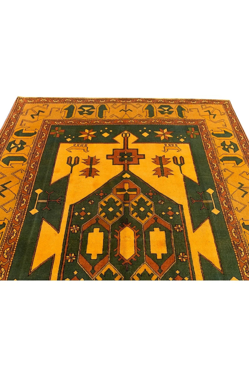 Authentic Hand Knotted Vintage Tabreez Pictorial Wool Area Rug 11 x 8 Ft