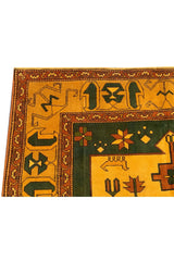 Authentic Hand Knotted Vintage Tabreez Pictorial Wool Area Rug 11 x 8 Ft