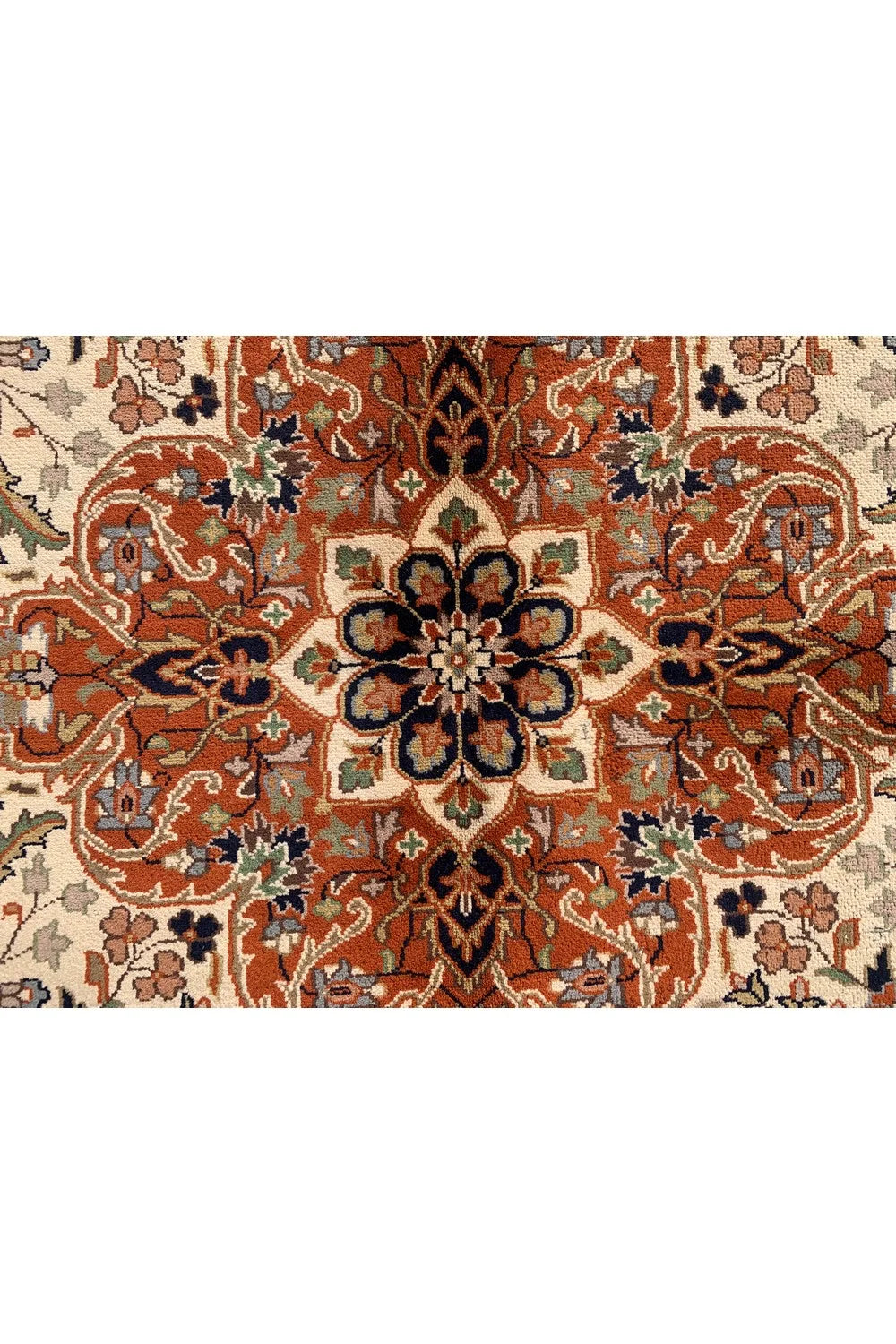 Amazing Hand Knotted Vintage Tribal Tabreez Wool Area Rug 11.0 x 8.0 Ft