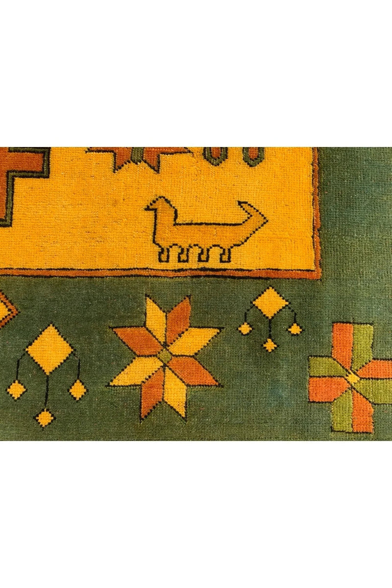 Authentic Hand Knotted Vintage Tabreez Pictorial Wool Area Rug 11 x 8 Ft