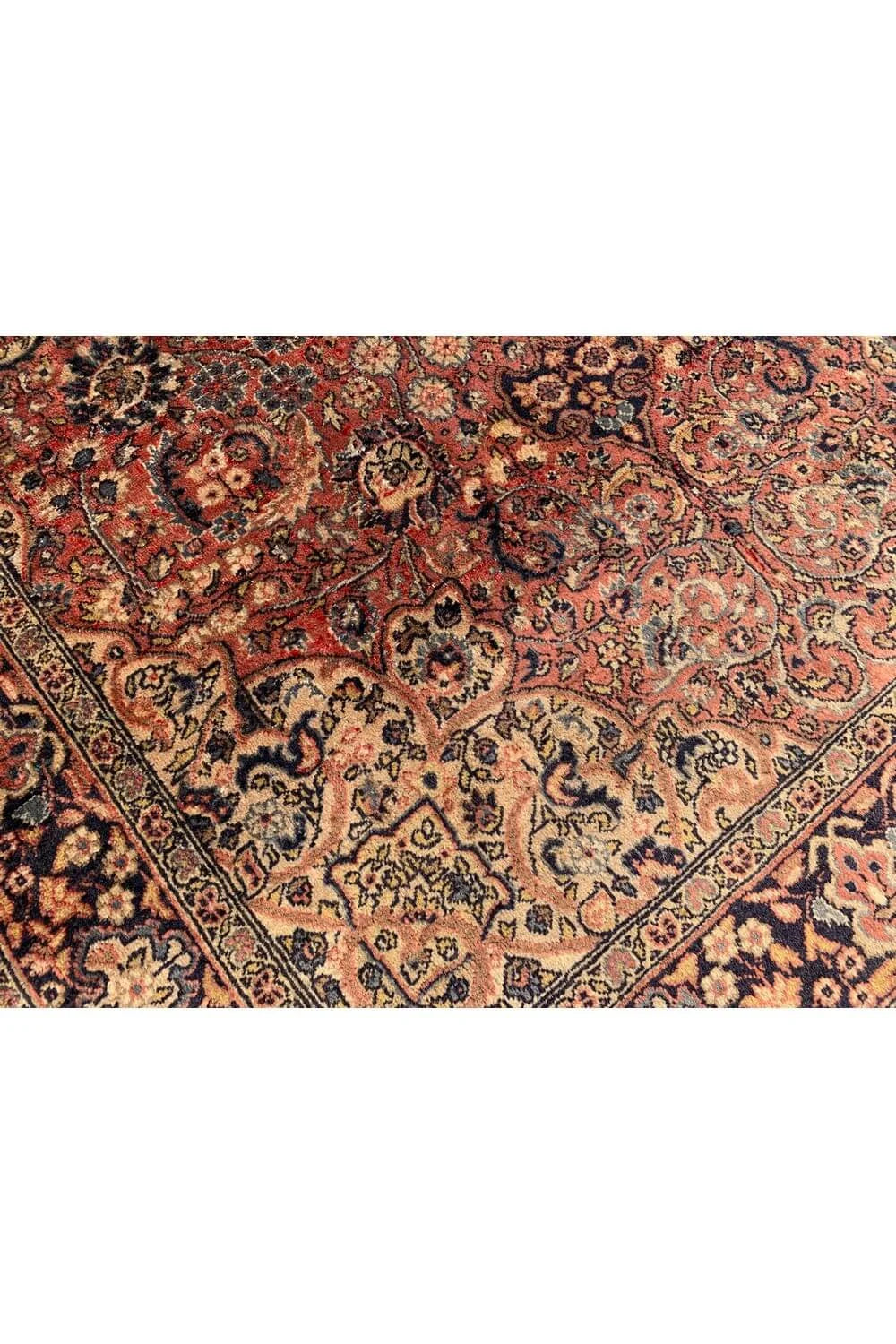 Amazing Hand Knotted Vintage Tabreez Wool Area Rug 6.3 x 4.1 Ft