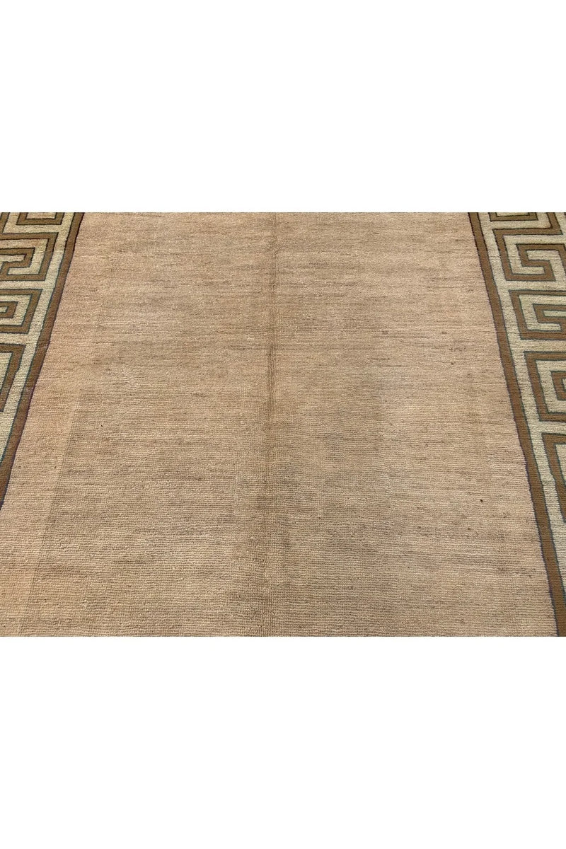 Authentic Hand Knotted Vintage Tibet Wool Area Rug 11.3 x 8.3 Ft