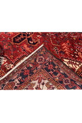Authentic Hand Knotted Vintage Hareez Wool Area Rug 11.1 x 8.2 Ft