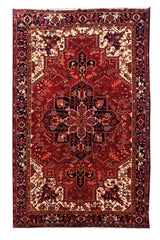 Authentic Hand Knotted Vintage Hareez Wool Area Rug 11.1 x 8.2 Ft