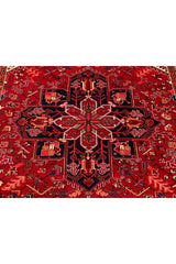 Authentic Hand Knotted Vintage Hareez Wool Area Rug 11.1 x 8.2 Ft