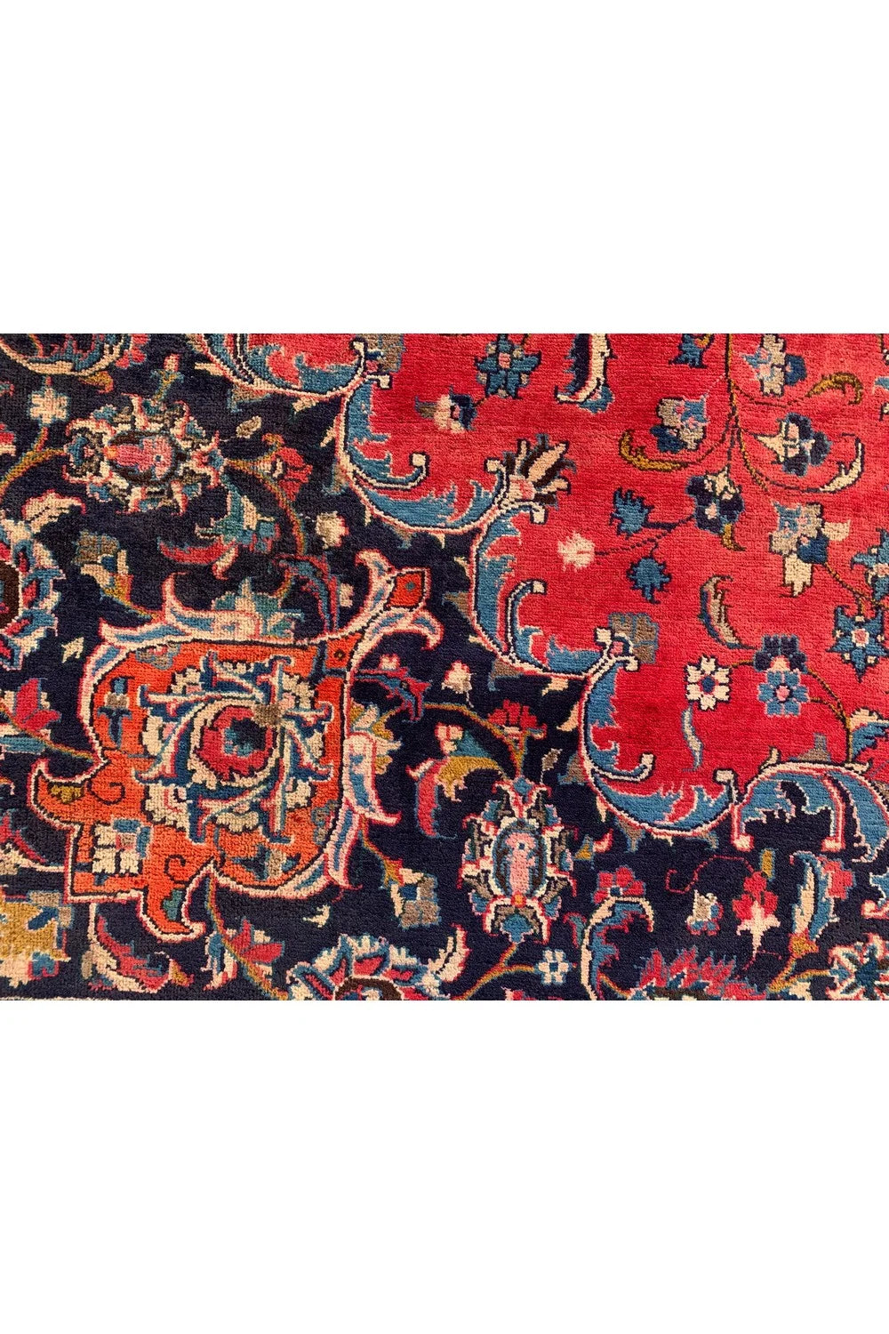 Amazing Hand Knotted Vintage Tribal Qashoun Wool Area Rug 12.11 x 9.8 Ft