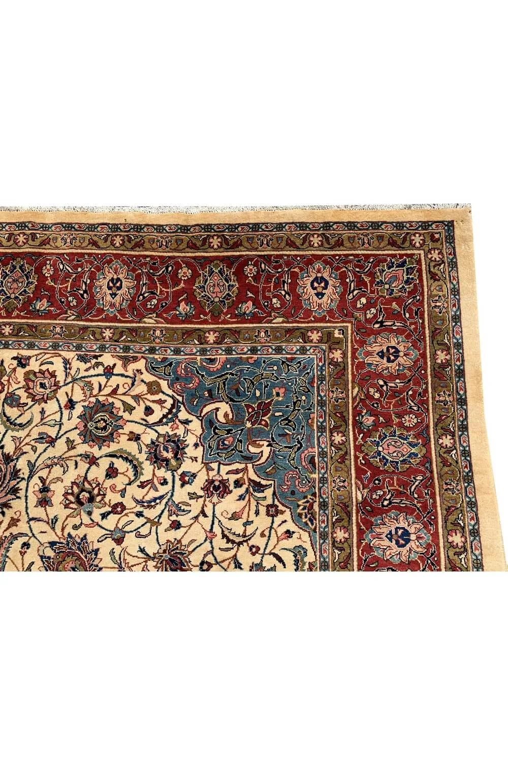 Authentic Hand Knotted Vintage Hamidoun Wool Area Rug 12.0 x 8.10 Ft