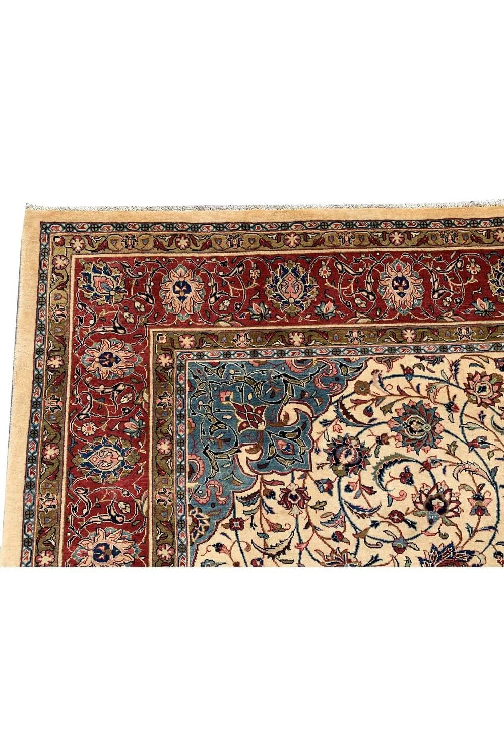 Authentic Hand Knotted Vintage Hamidoun Wool Area Rug 12.0 x 8.10 Ft