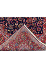 Authentic Hand Knotted Vintage Qashoun Wool Area Rug 11.7 x 8.0 Ft