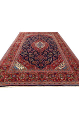 Authentic Hand Knotted Vintage Qashoun Wool Area Rug 11.7 x 8.0 Ft