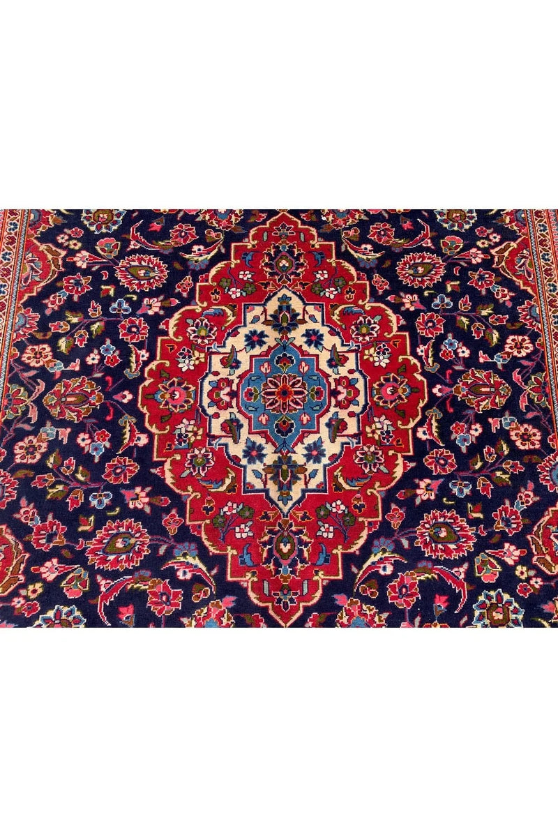 Authentic Hand Knotted Vintage Qashoun Wool Area Rug 11.7 x 8.0 Ft
