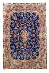 Authentic Hand Knotted Vintage Qirmoun Wool Area Rug 11.3 x 8.8 Ft