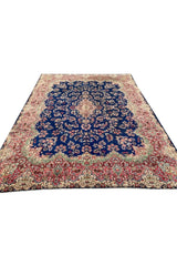 Authentic Hand Knotted Vintage Qirmoun Wool Area Rug 11.3 x 8.8 Ft