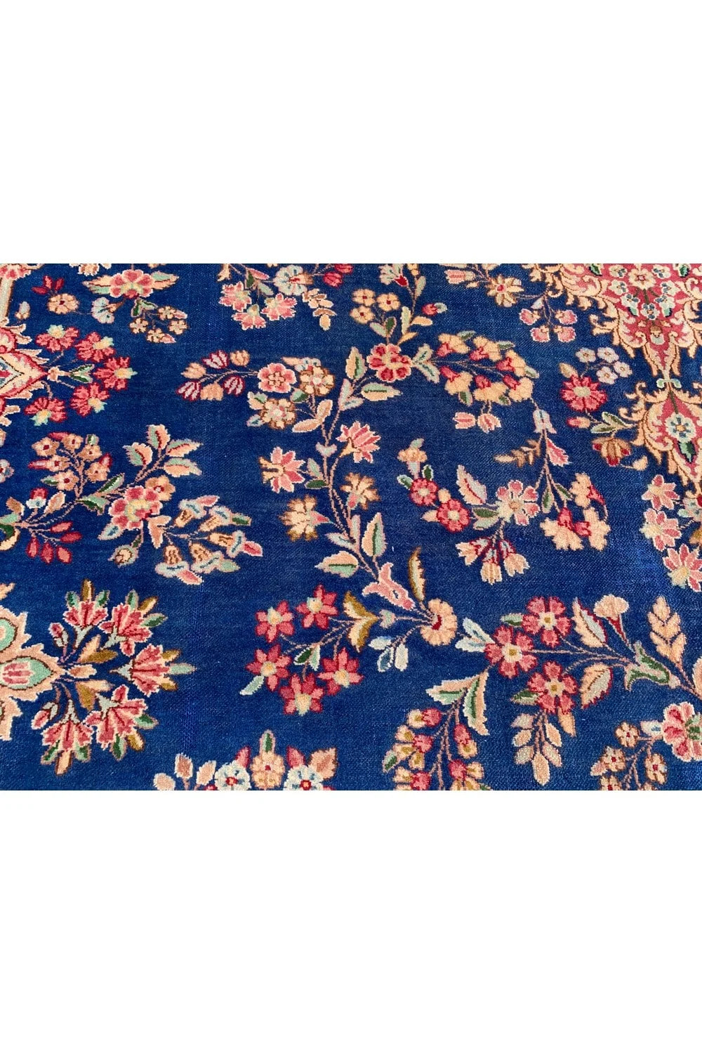 Authentic Hand Knotted Vintage Qirmoun Wool Area Rug 11.3 x 8.8 Ft