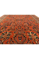 Authentic Hand Knotted Vintage Tabreez Wool Area Rug 12.11 x 9.8 Ft