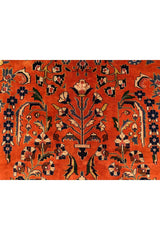 Authentic Hand Knotted Vintage Tabreez Wool Area Rug 12.11 x 9.8 Ft