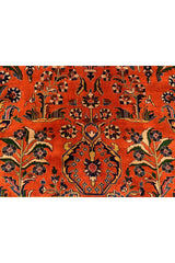 Authentic Hand Knotted Vintage Tabreez Wool Area Rug 12.11 x 9.8 Ft