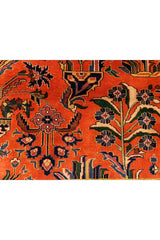 Authentic Hand Knotted Vintage Tabreez Wool Area Rug 12.11 x 9.8 Ft